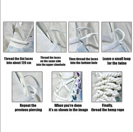 MST Rope Laces Grey - Mystyletoday