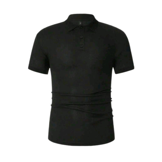 MST Zaphira polo shirt Black - Mystyletoday