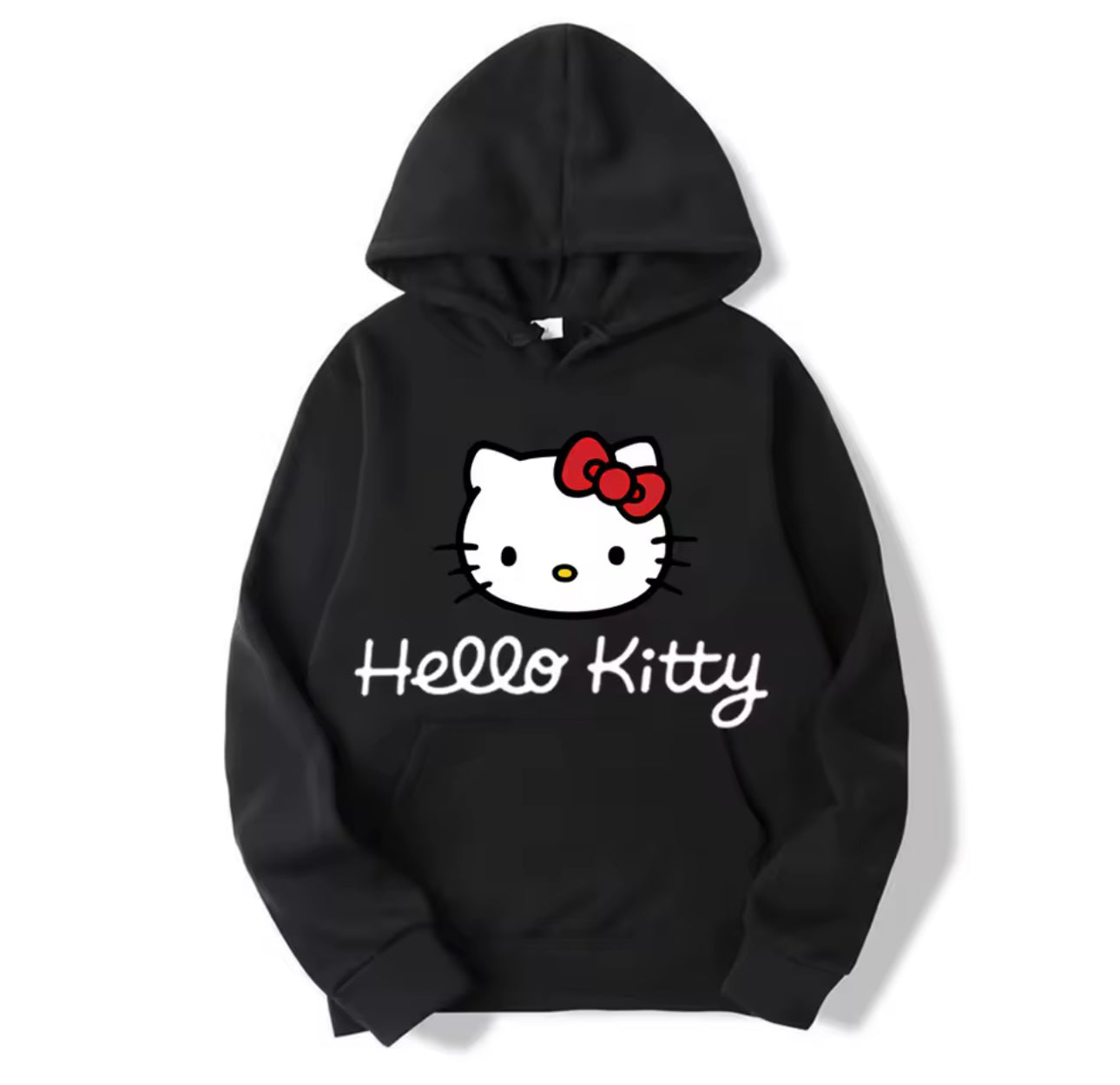 MST Hello kitty Sweat Hoodie Black - Mystyletoday