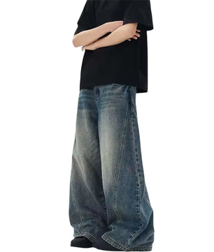 MST Alley 90’s Wide-Leg Baggy Jeans Haze Blue