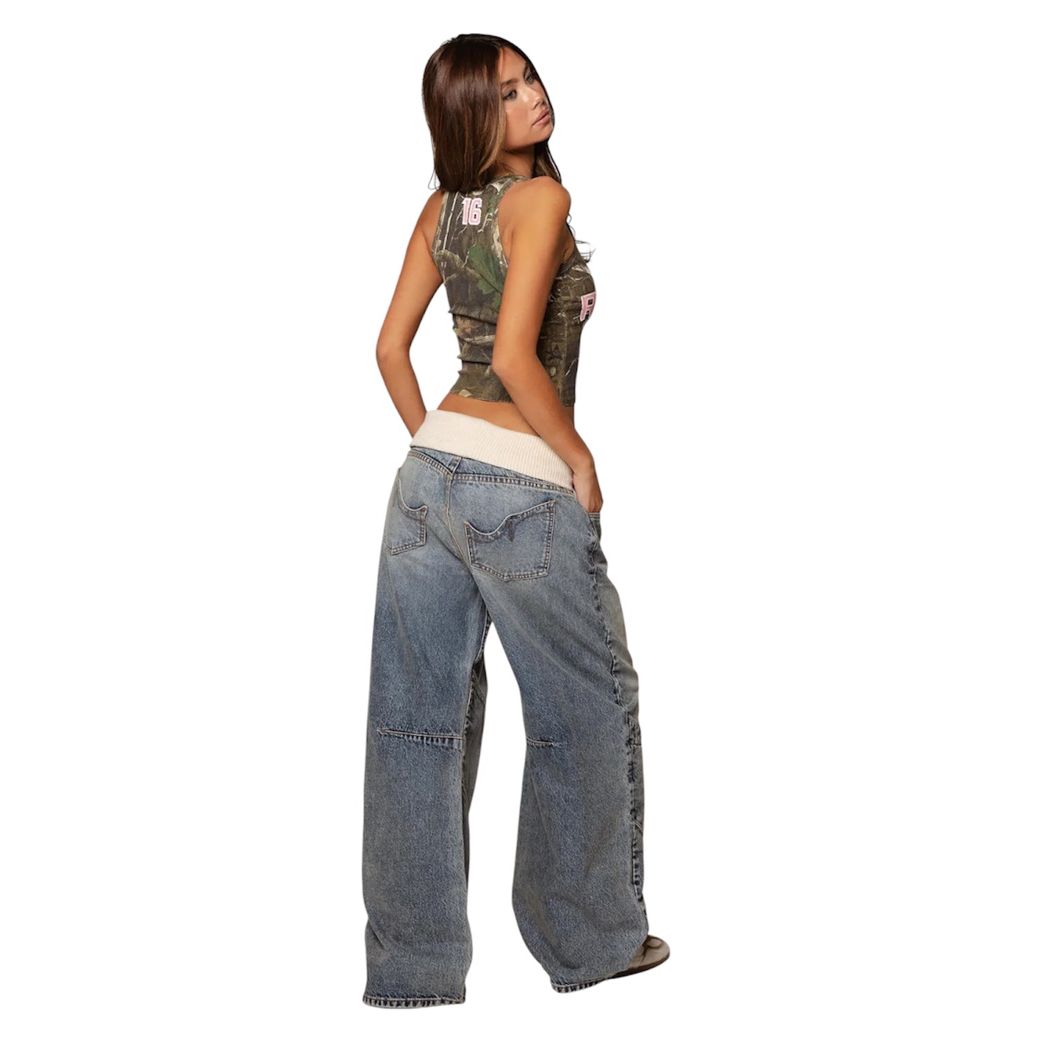 MST Phase 2000s Low Rise Baggy Jeans