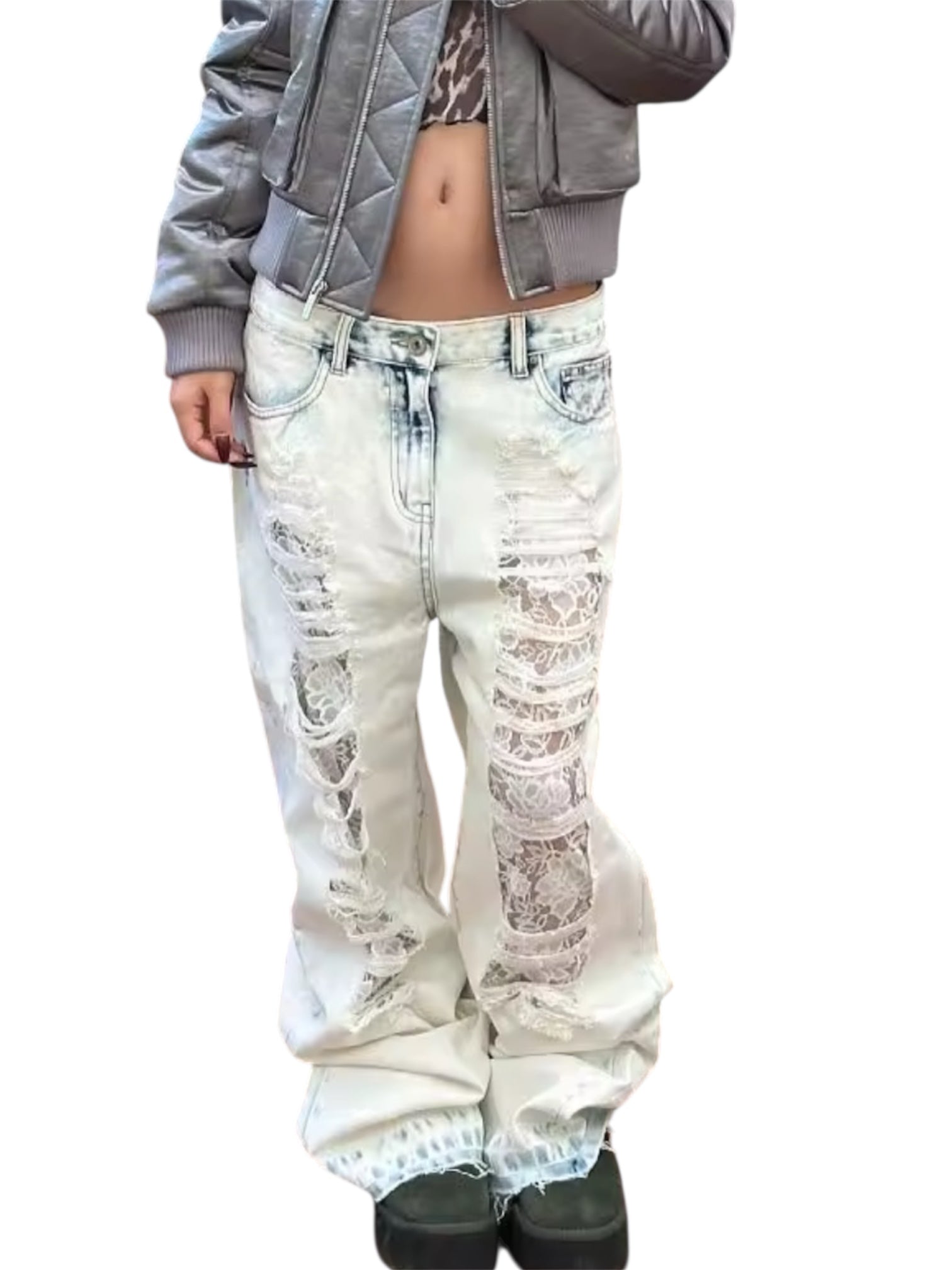 MST Street Era 3.2 Ripped Baggy Jeans