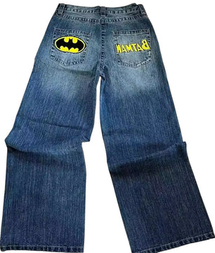 MST Phase 2000s Vintage Batman Baggy Jeans