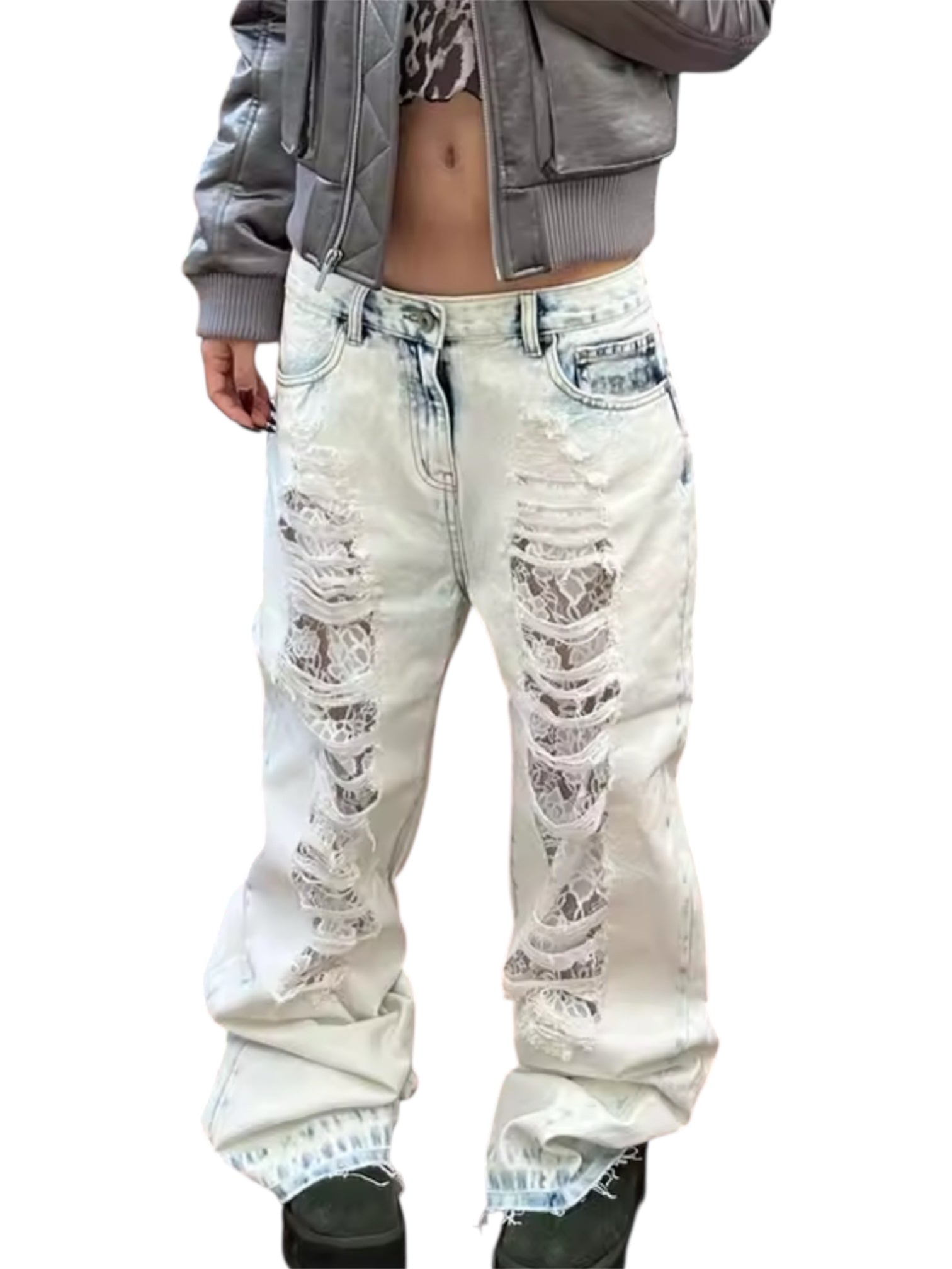 MST Street Era 3.2 Ripped Baggy Jeans