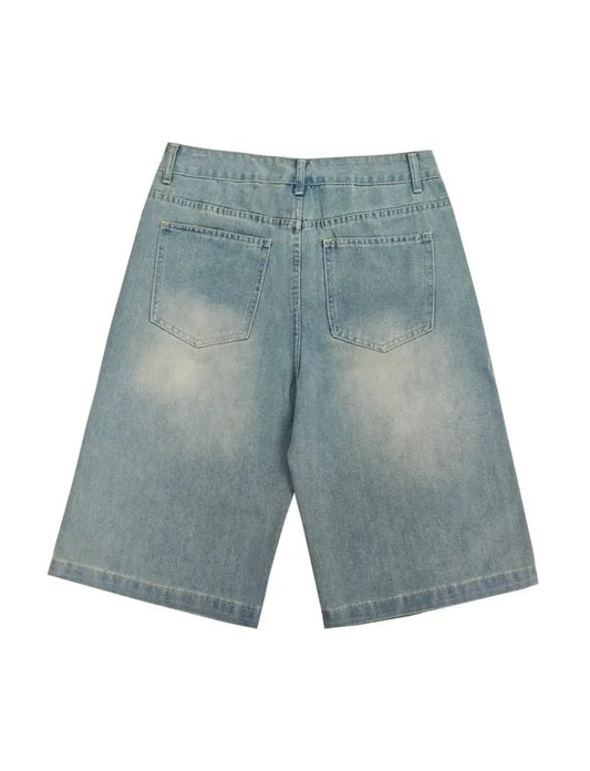 MST Luxury SuperBaggy Jorts Old Blue - Mystyletoday