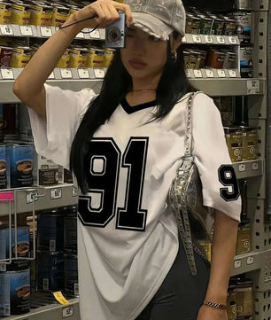 MST Alley 90’s 2.3 Oversized T-shirt White - Mystyletoday