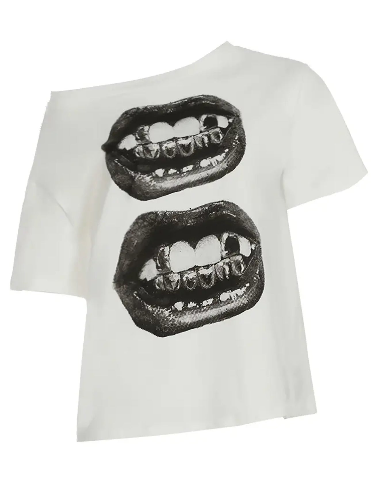 MST Alley 90’s 2.4 off-shoulder T-shirt White