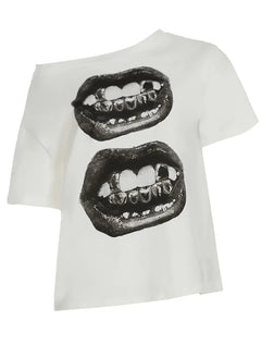 MST Alley 90’s 2.4 off-shoulder T-shirt White