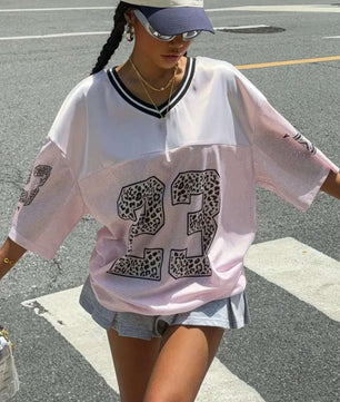 MST Alley 90’s 2.3 Oversized T-shirt pink - Mystyletoday