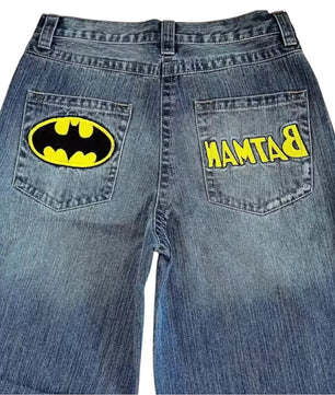 MST Phase 2000s Vintage Batman Baggy Jeans