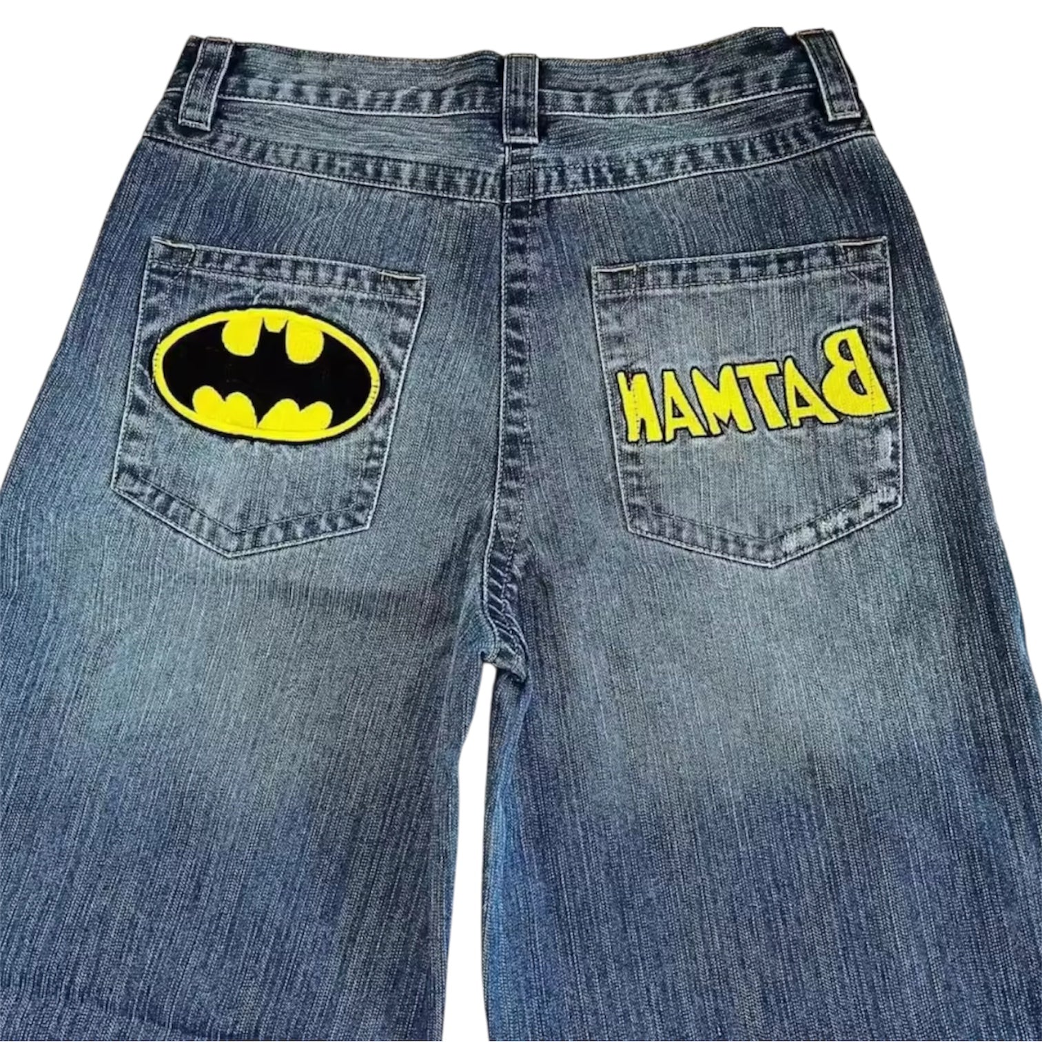 MST Phase 2000s Vintage Batman Baggy Jeans