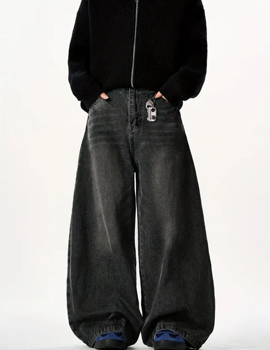 MST Alley 90’s Wide-Leg Baggy Jeans Black