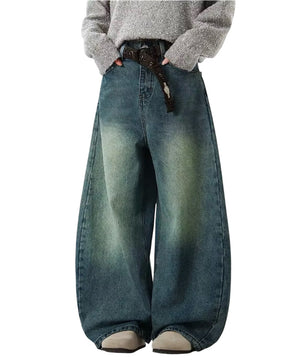 MST Alley 90’s Wide-Leg Baggy Jeans Vintage Blue