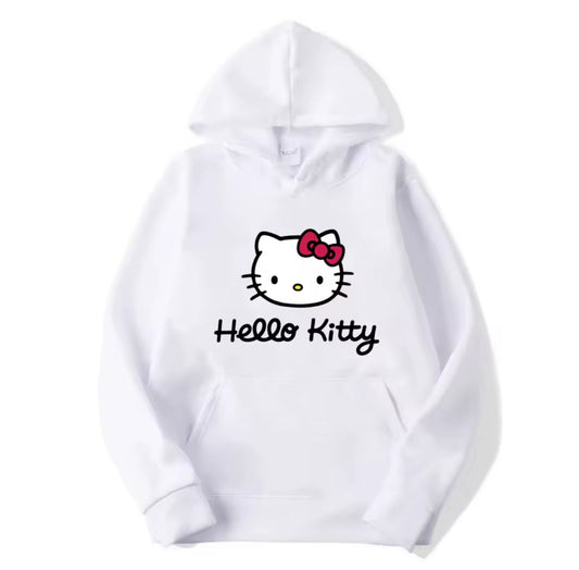 MST Hello kitty Sweat Hoodie White - Mystyletoday