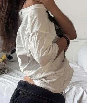 MST Alley 90’s 2.4 off-shoulder T-shirt White