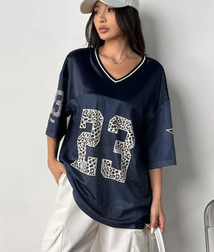 MST Alley 90’s 2.3 Oversized T-shirt Blue - Mystyletoday