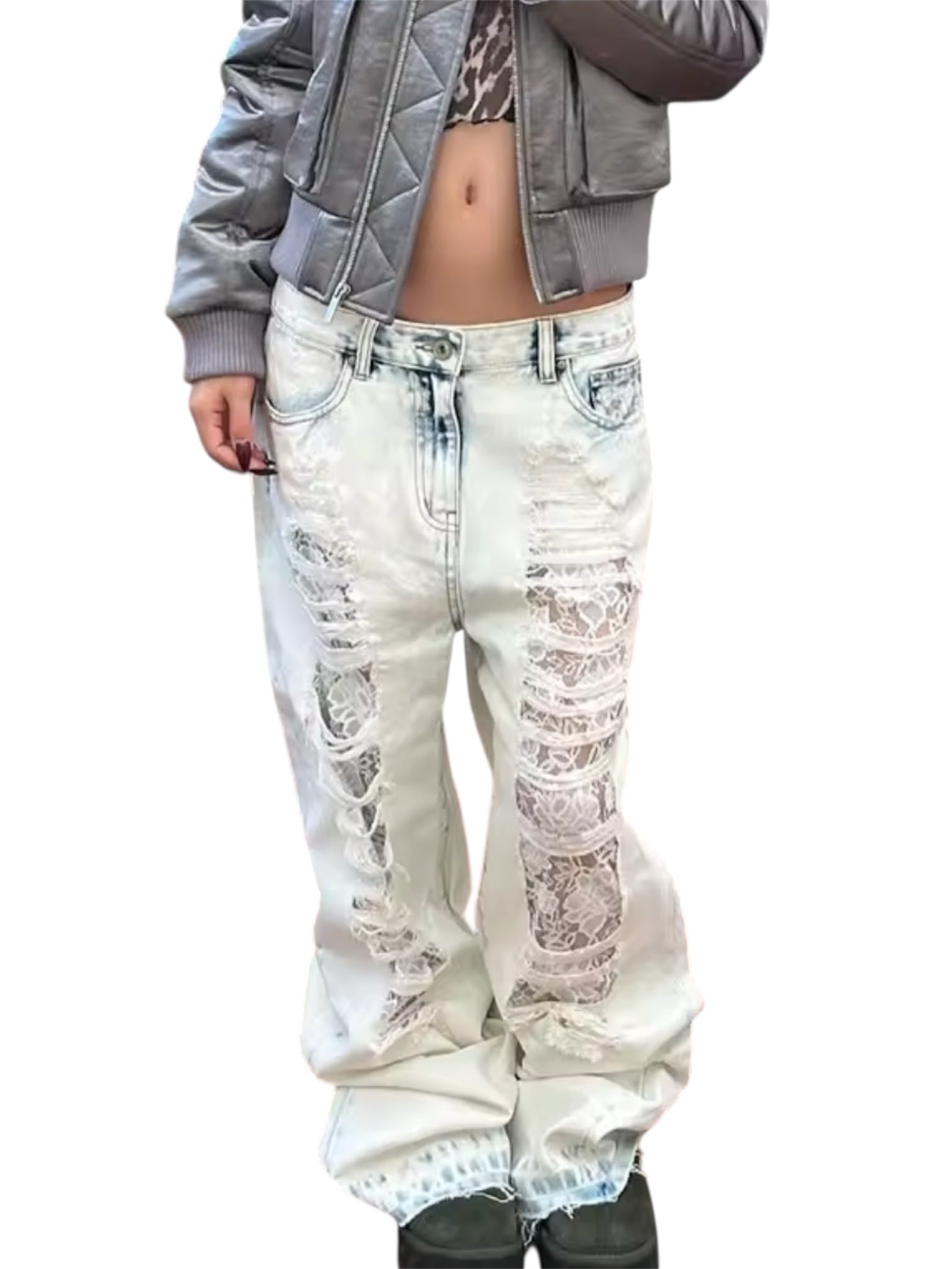 MST Street Era 3.2 Ripped Baggy Jeans