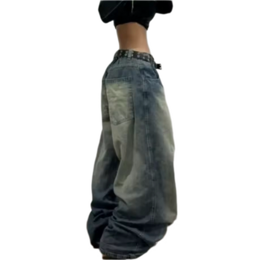 MST Phase 2000s Super Baggy Jeans vintage Blue