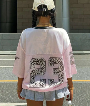MST Alley 90’s 2.3 Oversized T-shirt pink - Mystyletoday