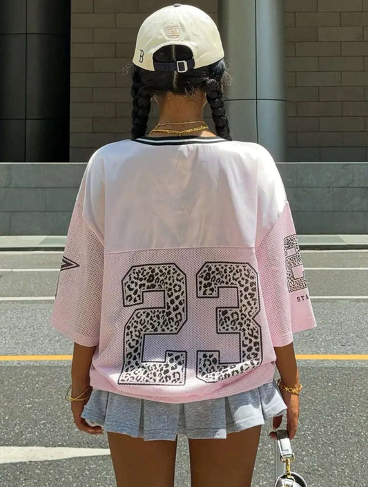 MST Alley 90’s 2.3 Oversized T-shirt pink - Mystyletoday