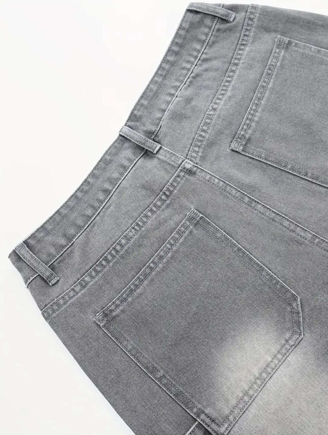 MST Luxury SuperBaggy Jorts Grey - Mystyletoday