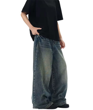 MST Alley 90’s Wide-Leg Baggy Jeans Haze Blue