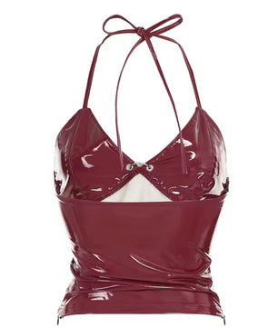 MST Phase 2000s Waist Top Red