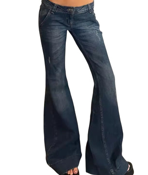 MST Phase 2000s Low Rise Jeans ripped blue