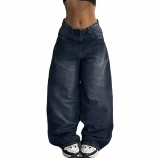 MST Street Era Super Baggy Jeans Blue - Mystyletoday