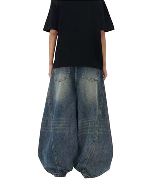 MST Alley 90’s Wide-Leg Baggy Jeans Haze Blue