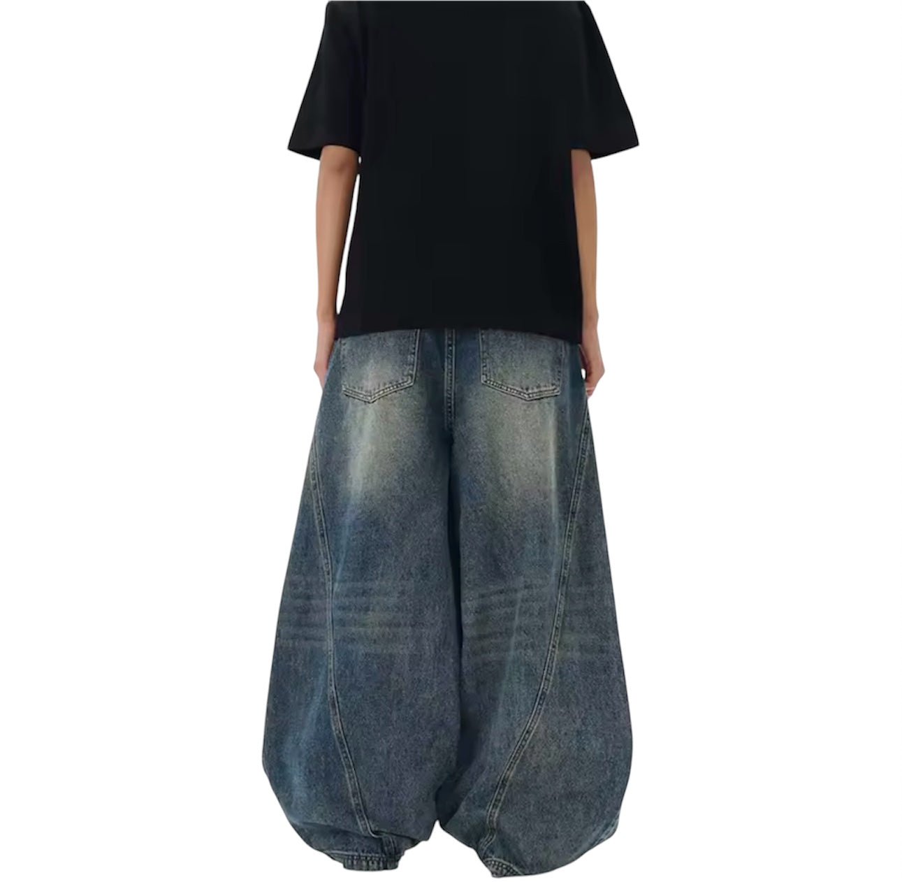 MST Alley 90’s Wide-Leg Baggy Jeans Haze Blue