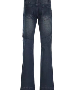 MST Phase 2000s Low Rise Jeans ripped blue