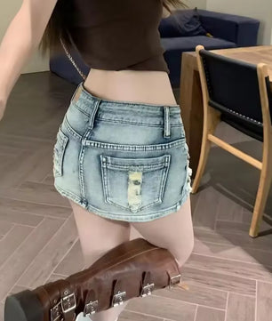 MST Phase 2000s 2.1 Denim Mini Skirt