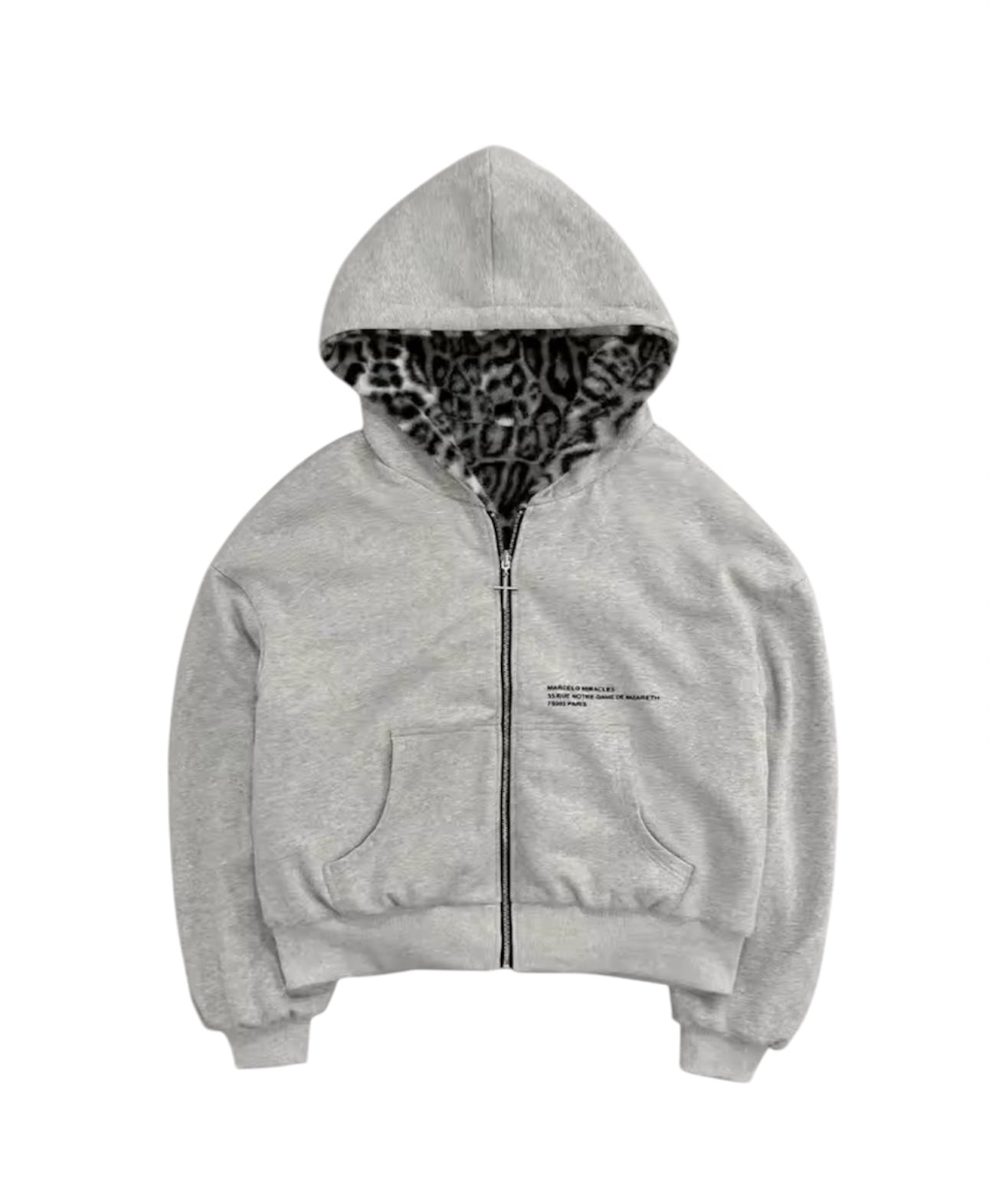 MST Leopard-Reversible Hoodie