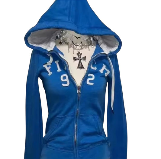 MST Bond Fur Oversized 2.1 Waist Zipper Hoodie