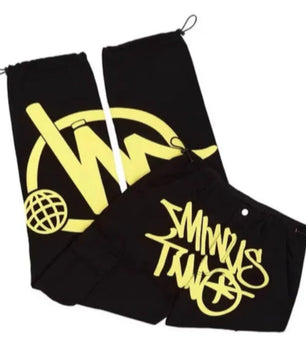 Minus two cargo pants yellow black - Mystyletoday