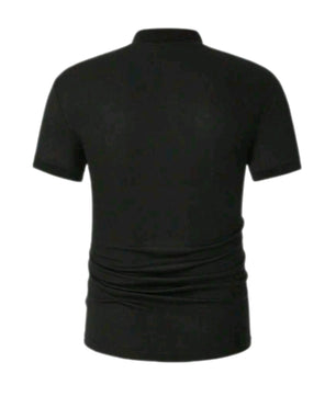MST Zaphira polo shirt Black - Mystyletoday