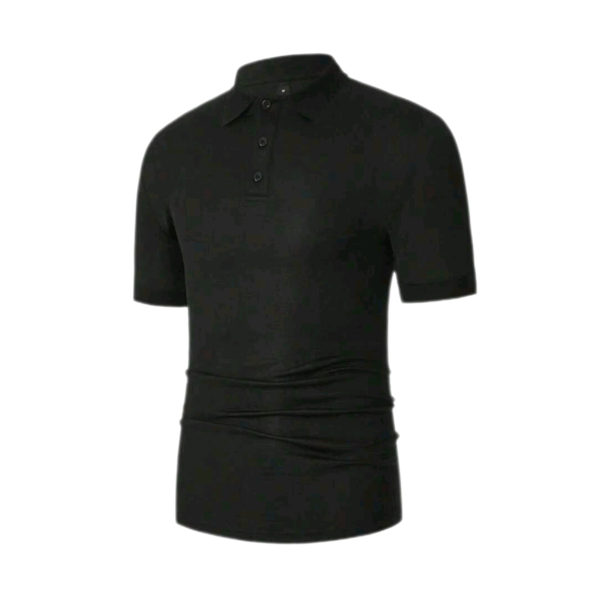 MST Zaphira polo shirt Black - Mystyletoday