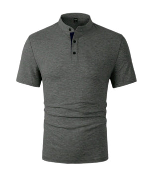 MST Zaphira polo shirt Dark Grey - Mystyletoday